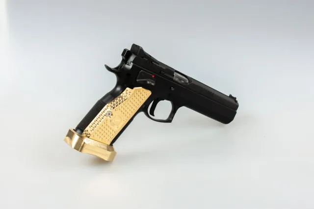 M-Arms Monarch 1 pistolgrep Shadow 2 kort messing