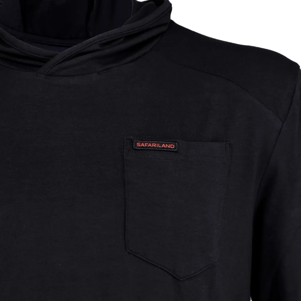 Safariland Bamboo Hoodie hettegenser Svart bambus
