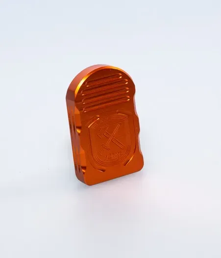 M-Arms STD Retro magasinplate +1 oransje alu
