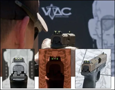 Viking Tactics VTAC M&P siktesett fiber tritium bak