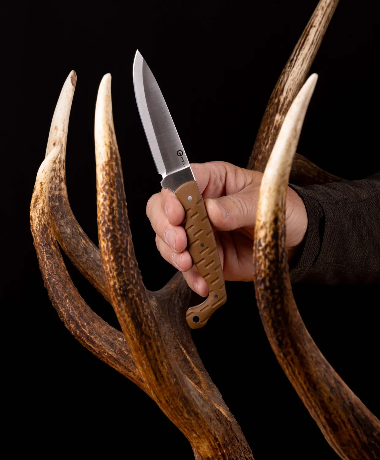 Viking Tactics MDRN Hunter jaktkniv Nitro-V svart 104 mm