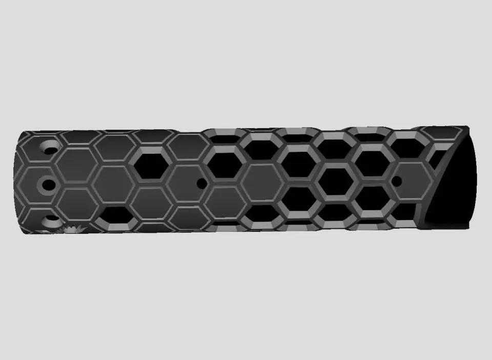 Unique Arms Witt Machine Hex handguard anodisert