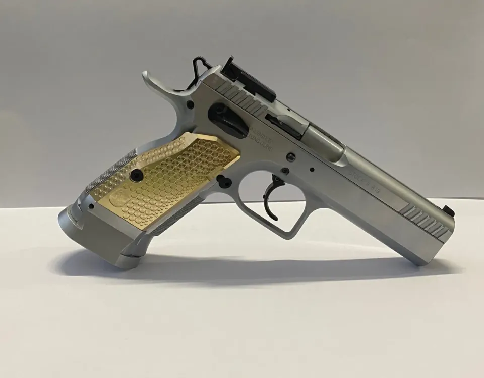 M-Arms Monarch 1 pistolgrep Tanfoglio SF kort messing tykt