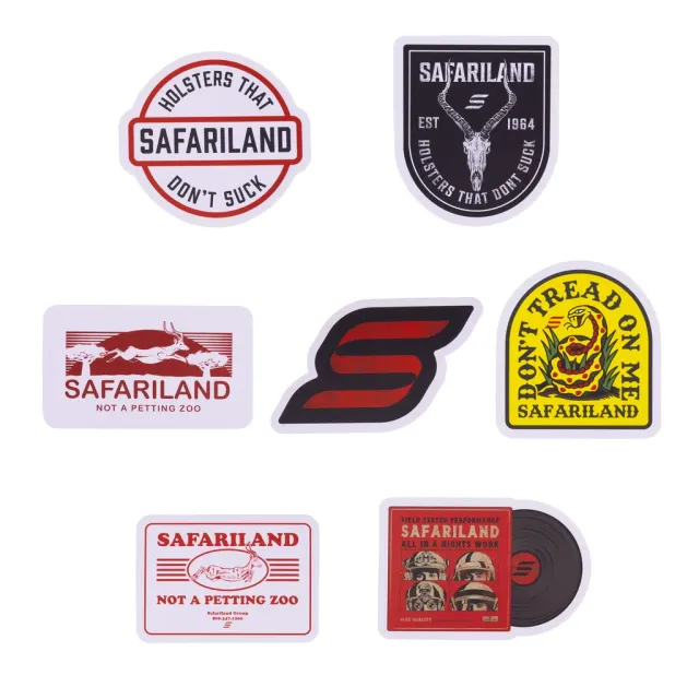 Safariland Sticker Pack klistremerker 7-pak vinyl værbestandig