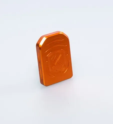 M-Arms STD Magwell +1 magasinplate oransje alu