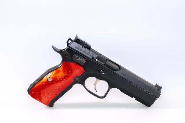 M-Arms 3D President Long pistolgrep rød aluminium outlet
