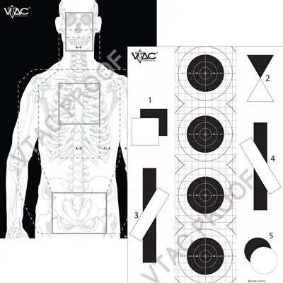 Viking Tactics VTAC papirskive 23x35 dobbeltsidig