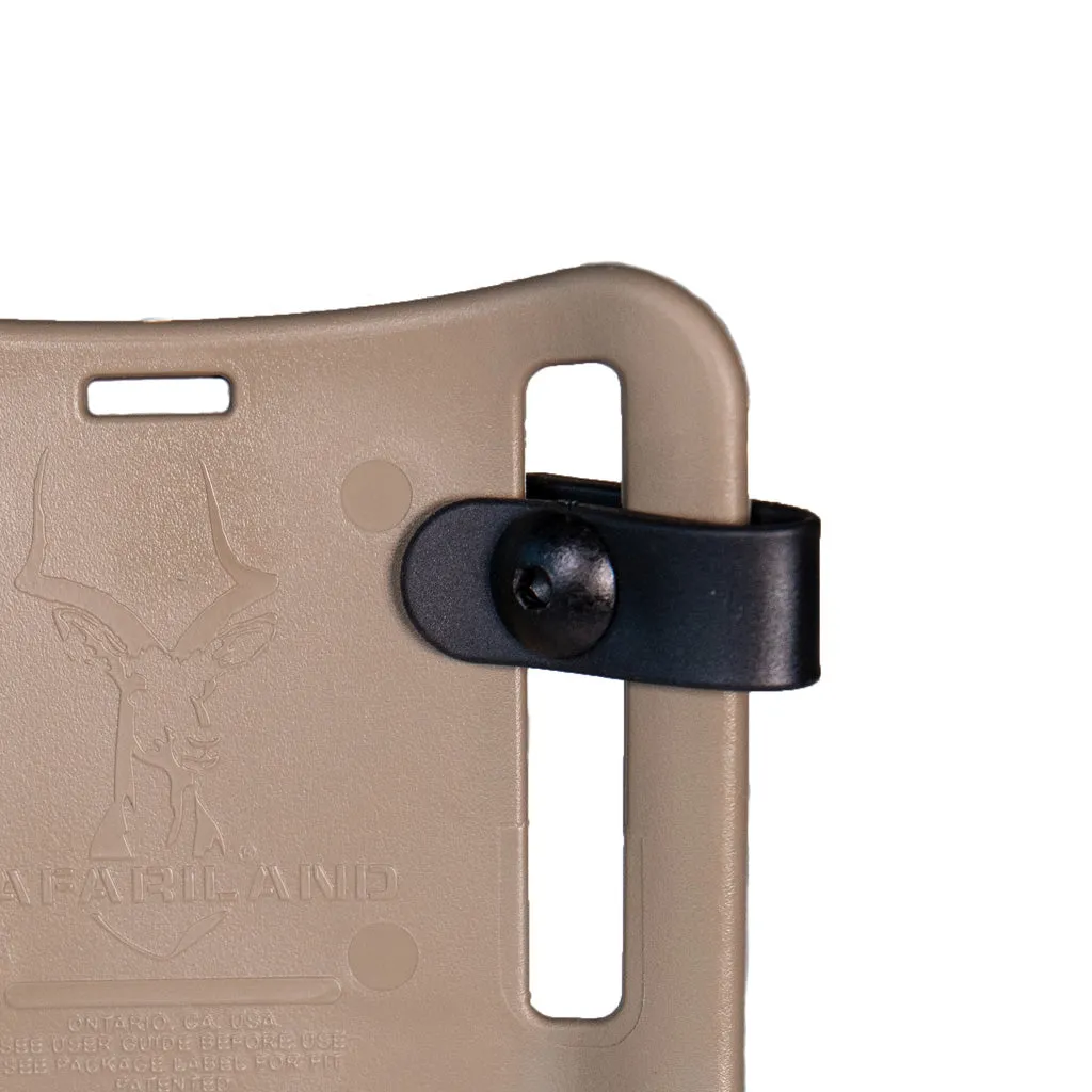 Safariland BWA belteadapter svart 2-pack smal