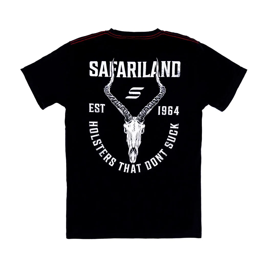 Safariland Impala Skull t-skjorte svart bomull