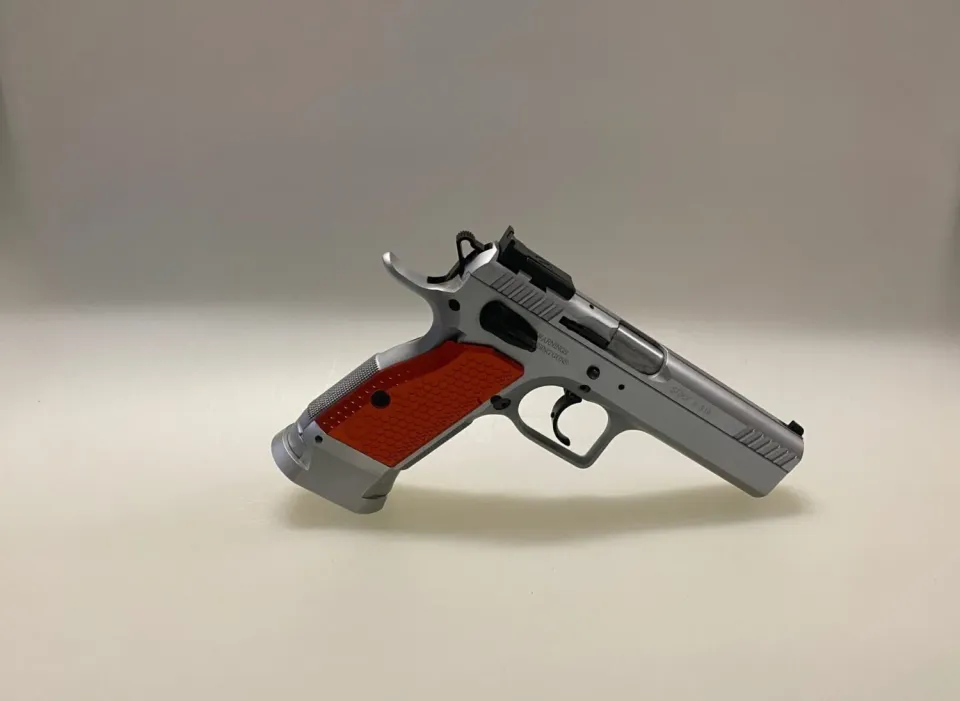M-Arms Monarch 1 Tanfoglio SF pistolgrep rød aluminium tykk