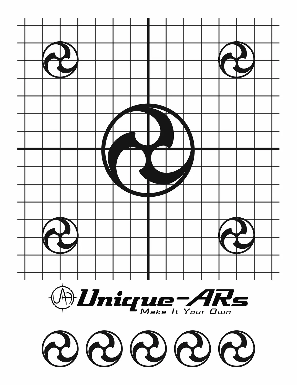 Unique Arms Unique-ARs skyteskiver utskrivbare