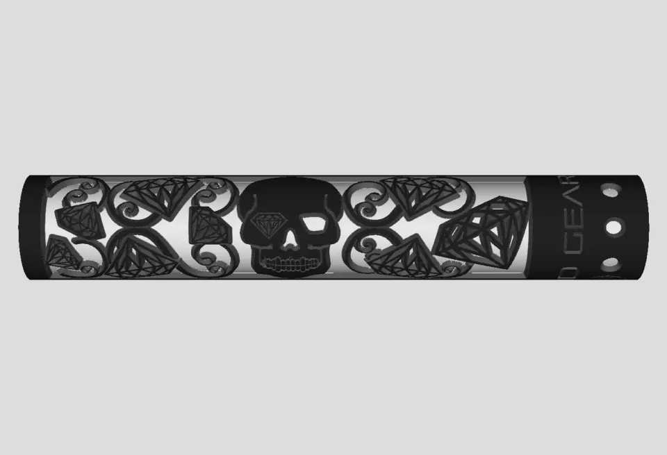 Unique Arms Diamond Skull håndguard aluminium