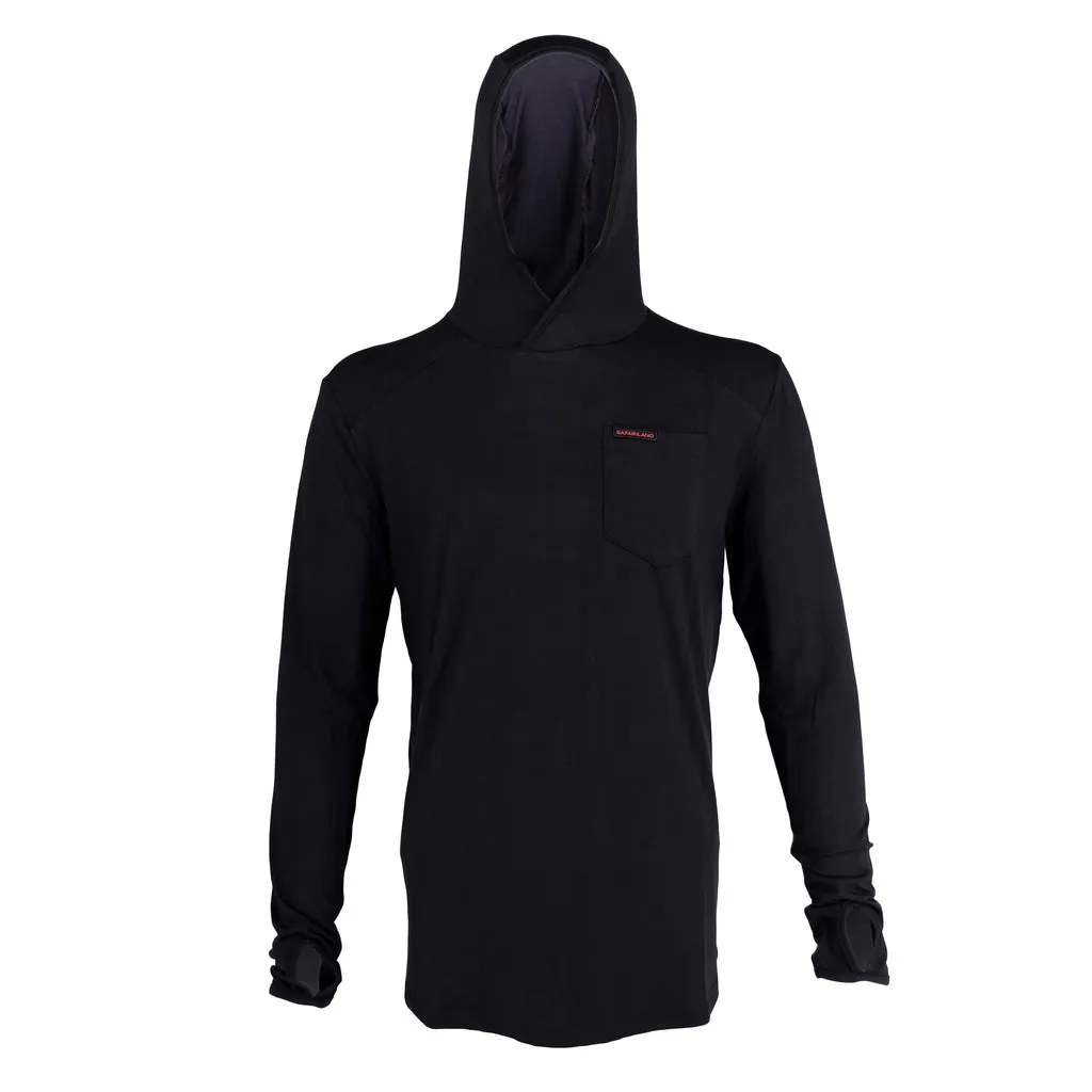 Safariland Bamboo Hoodie hettegenser Svart bambus