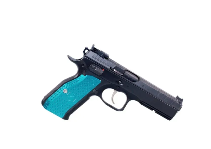 M-Arms Monarch 1 Long Thin pistolgrep petrolgrønn aluminium