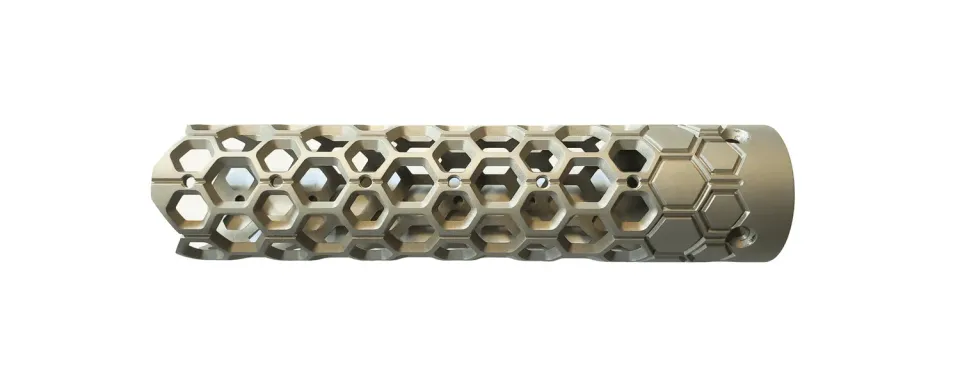 Unique Arms Original Ultra-Light Hex håndguard 9" bright nickel