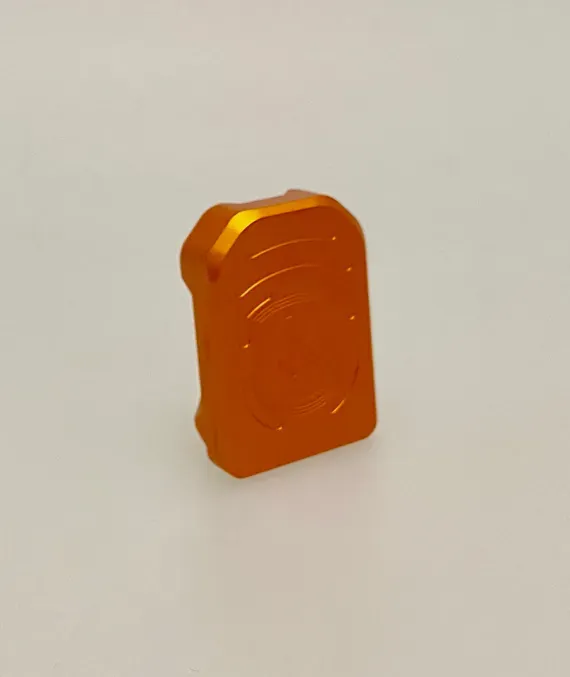 M-Arms STD Evo magasinbunnplate +1 aluminium oransje
