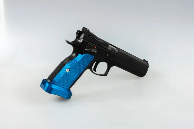 M-Arms Monarch 1 sett CZ TSO/TS2 blå alu kort
