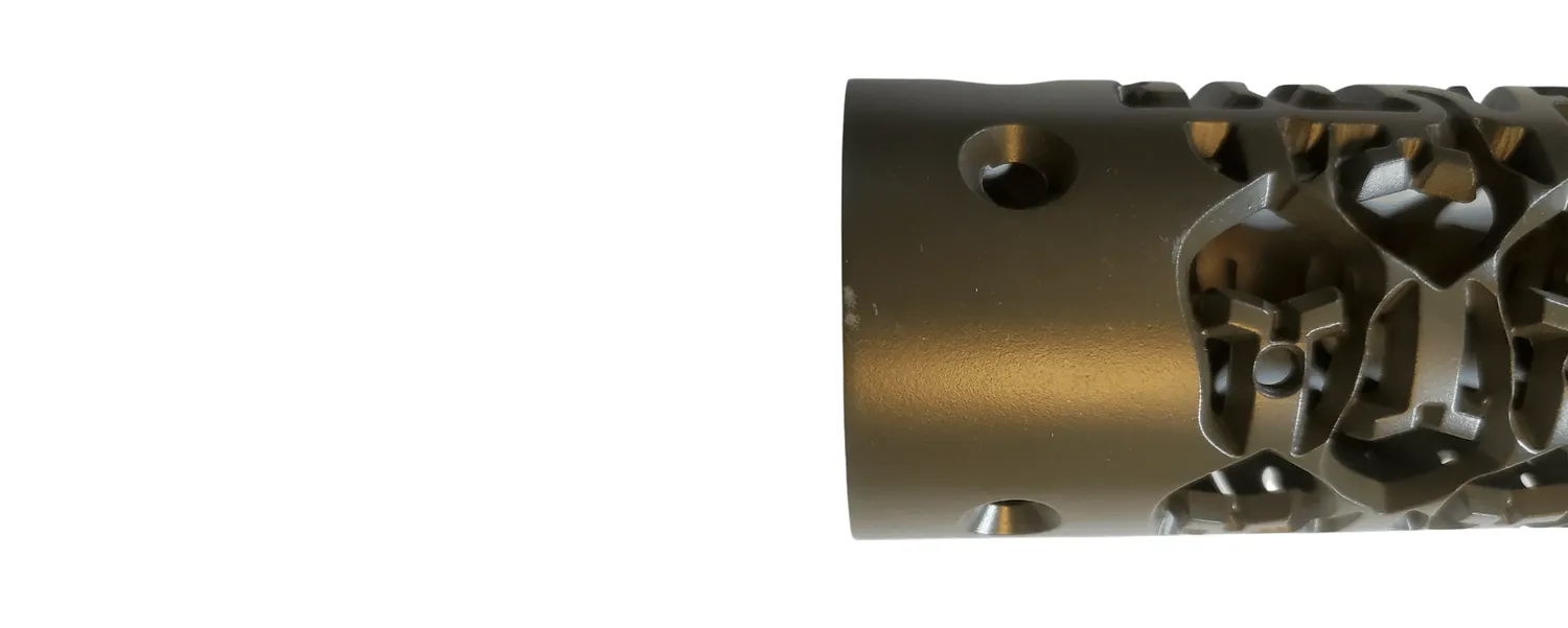 Unique Arms Spartan Molon Labe håndguard 381 mm OD Green