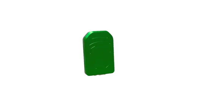 M-Arms STD Magwell +1 magasinplate grønn alu
