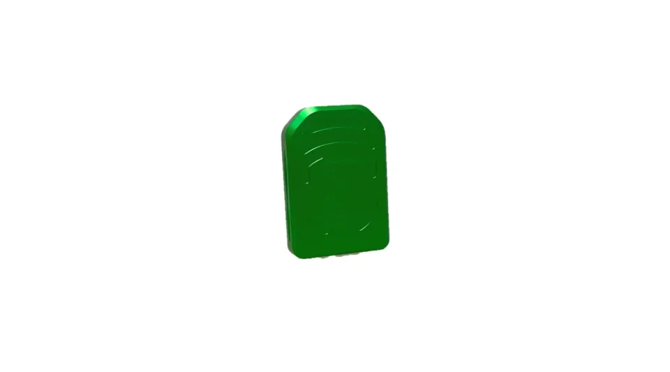 M-Arms STD Magwell +1 magasinplate grønn alu