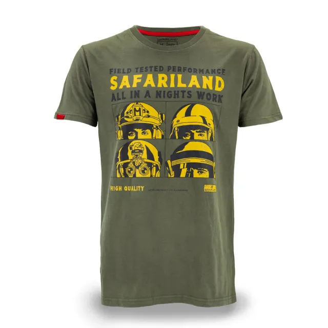 Safariland A Night’s Work t-skjorte oliv bomull
