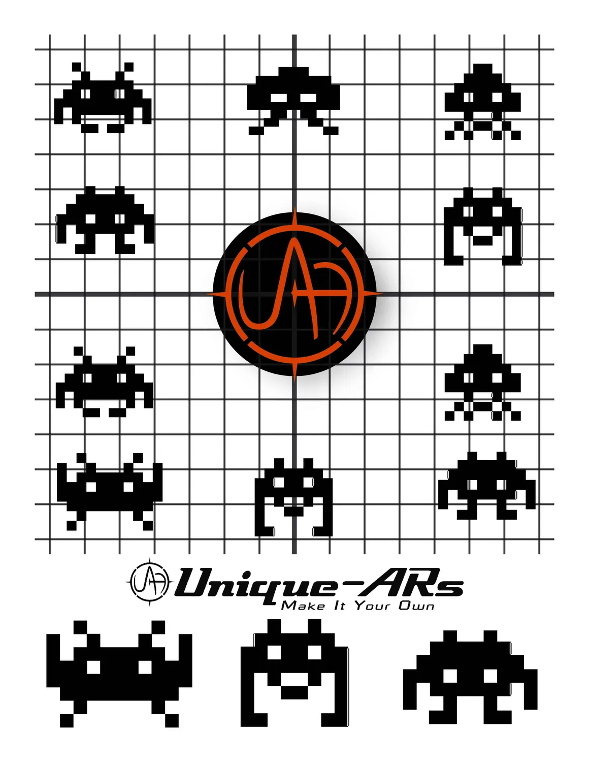 Unique Arms Unique-ARs skyteskiver utskrivbare