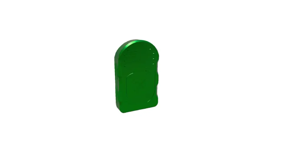 M-Arms STD Retro +1 magasinplate aluminium grønn