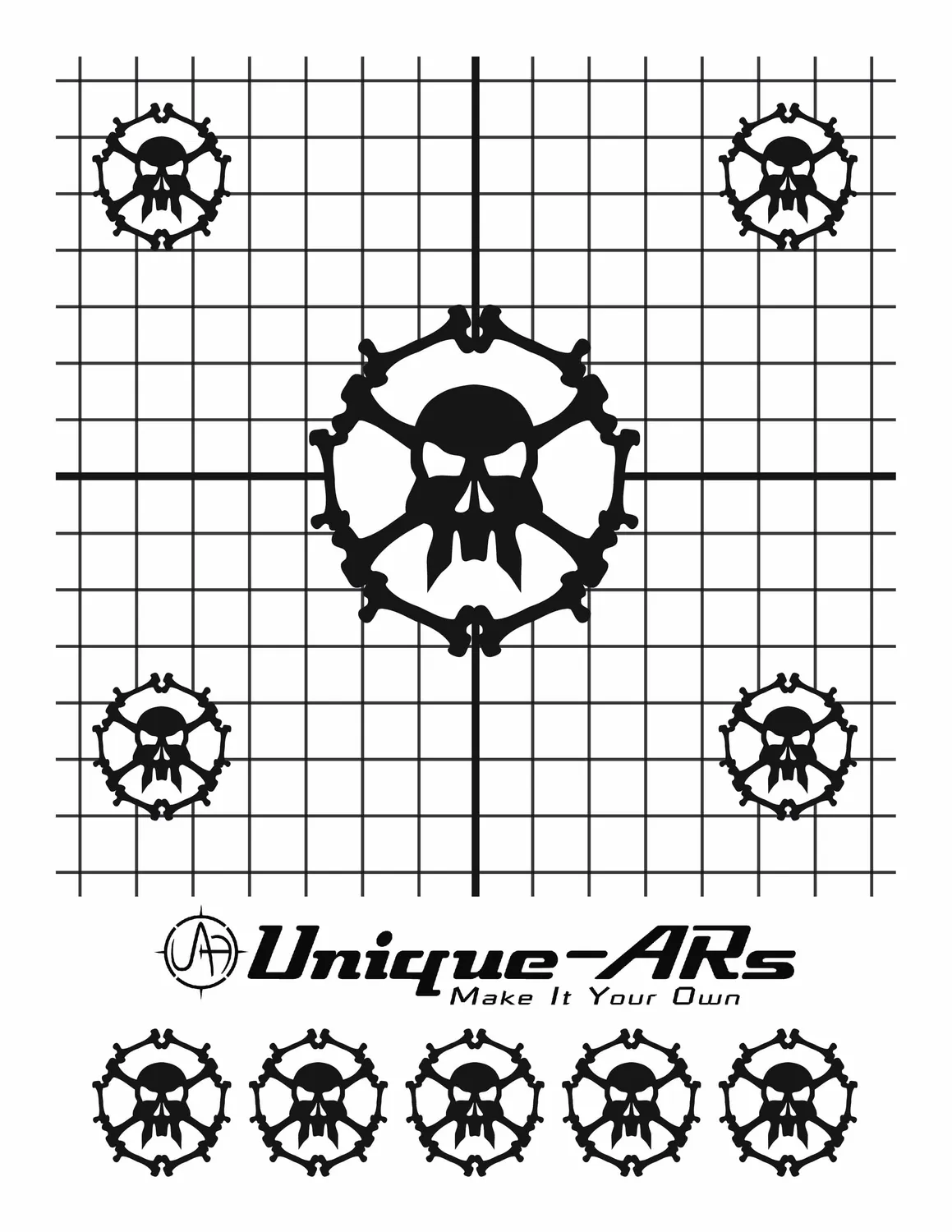 Unique Arms Unique-ARs skyteskiver utskrivbare