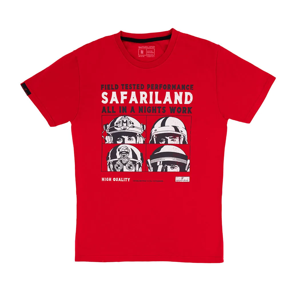 Safariland A Night’s Work t-skjorte oliv bomull