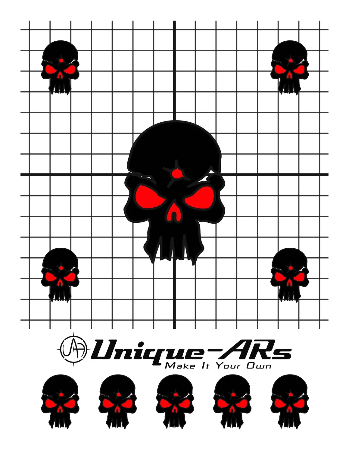 Unique Arms Unique-ARs skyteskiver utskrivbare