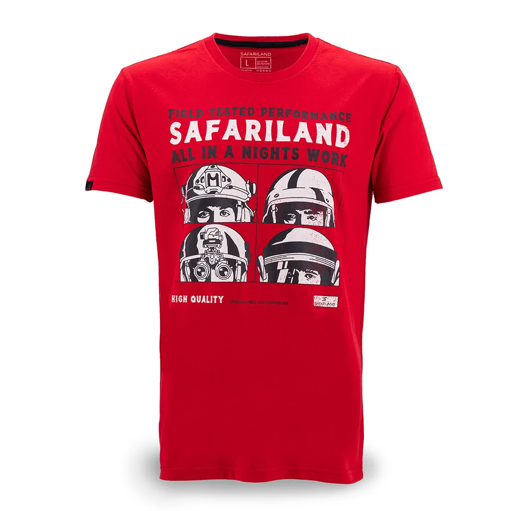 Safariland A Night’s Work t-skjorte oliv bomull