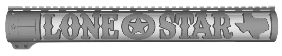 Unique Arms CGD Slim Lone Star PL håndguard AR-15