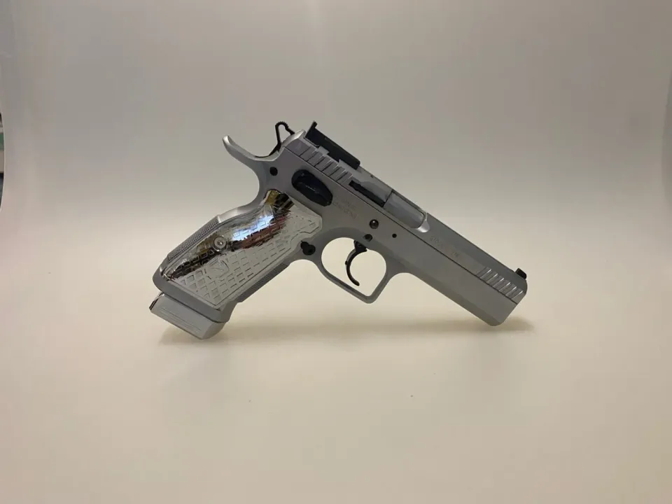 M-Arms 3D President pistolgrep Tanfoglio SF Long krom aluminium
