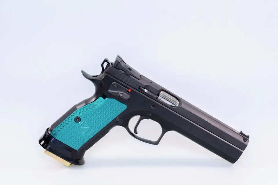 M-Arms Monarch 1 pistolgrep short thick petrolgrønn alu