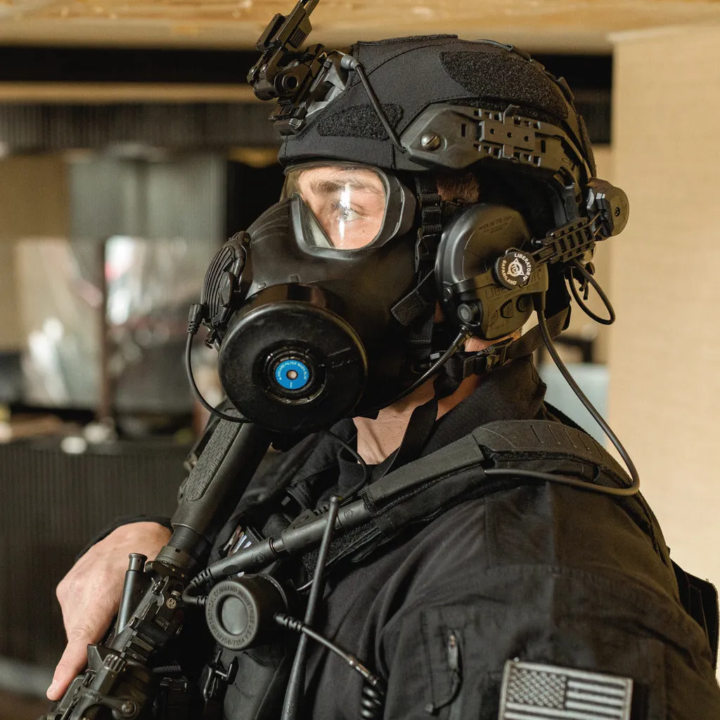 Safariland GMA gassmaskeadapter svart kommunikasjon