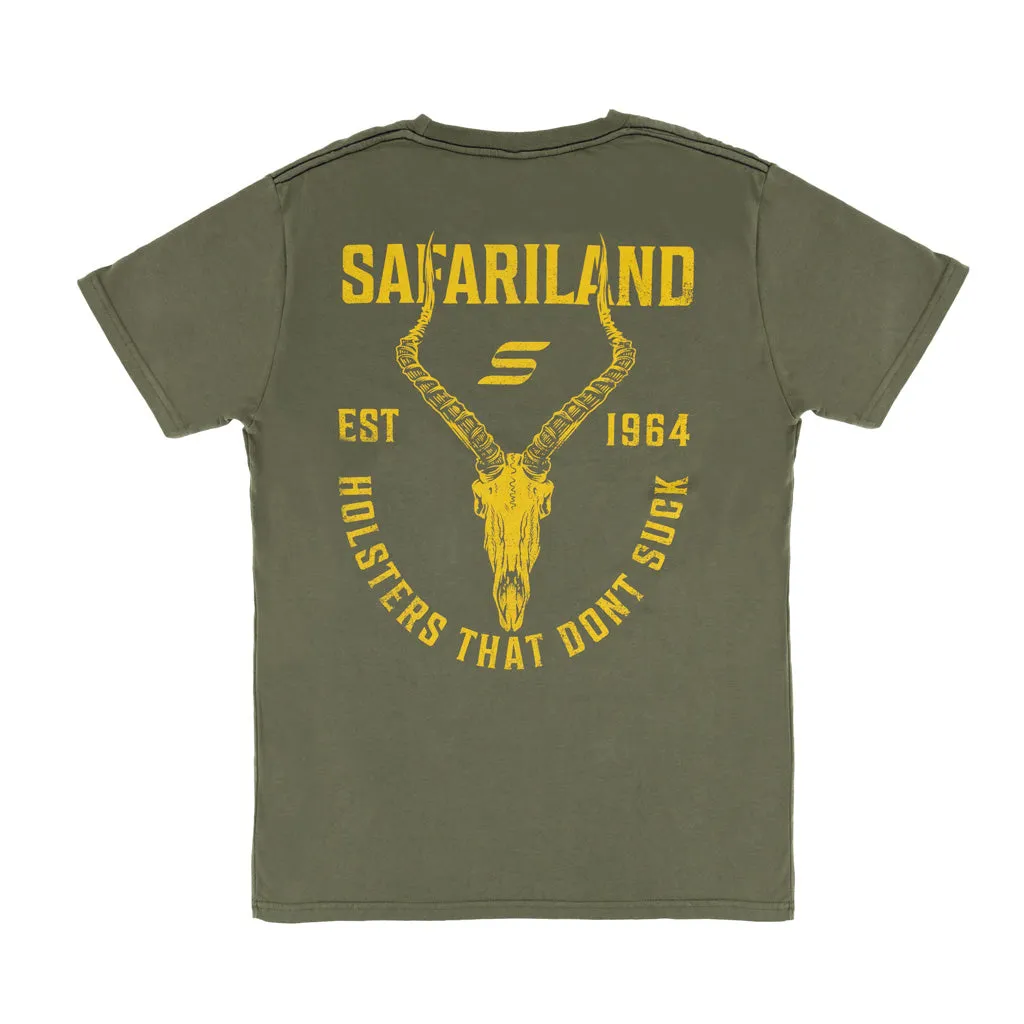 Safariland Impala Skull t-skjorte svart bomull