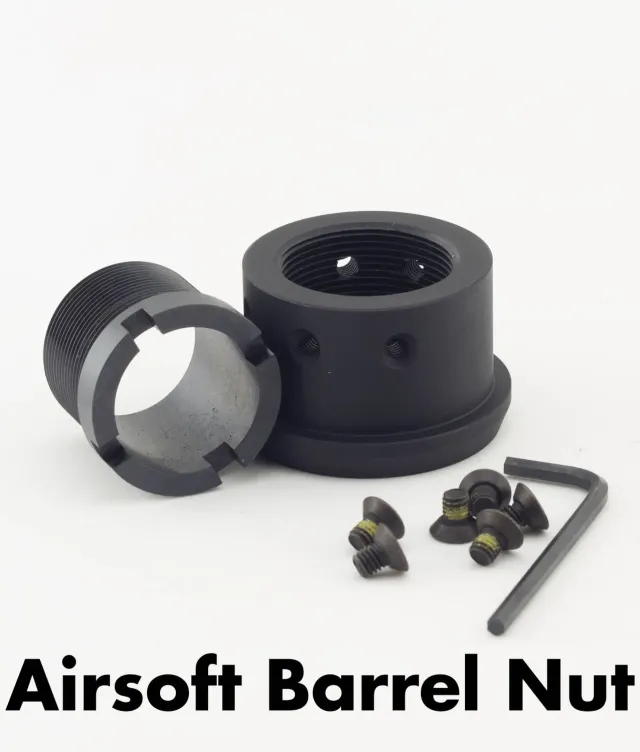 Unique Arms AR-15 barrel nut airsoft aluminium