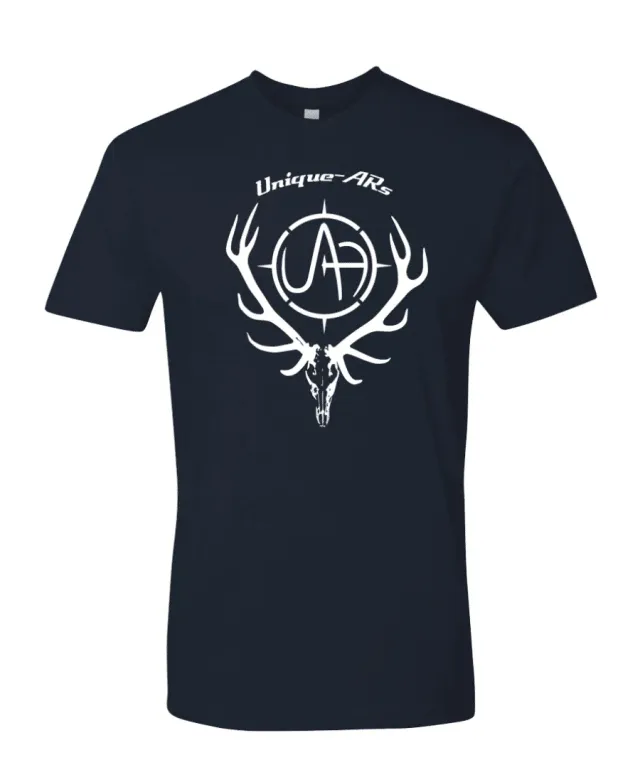 Unique Arms Navy Elk t-skjorte bomull