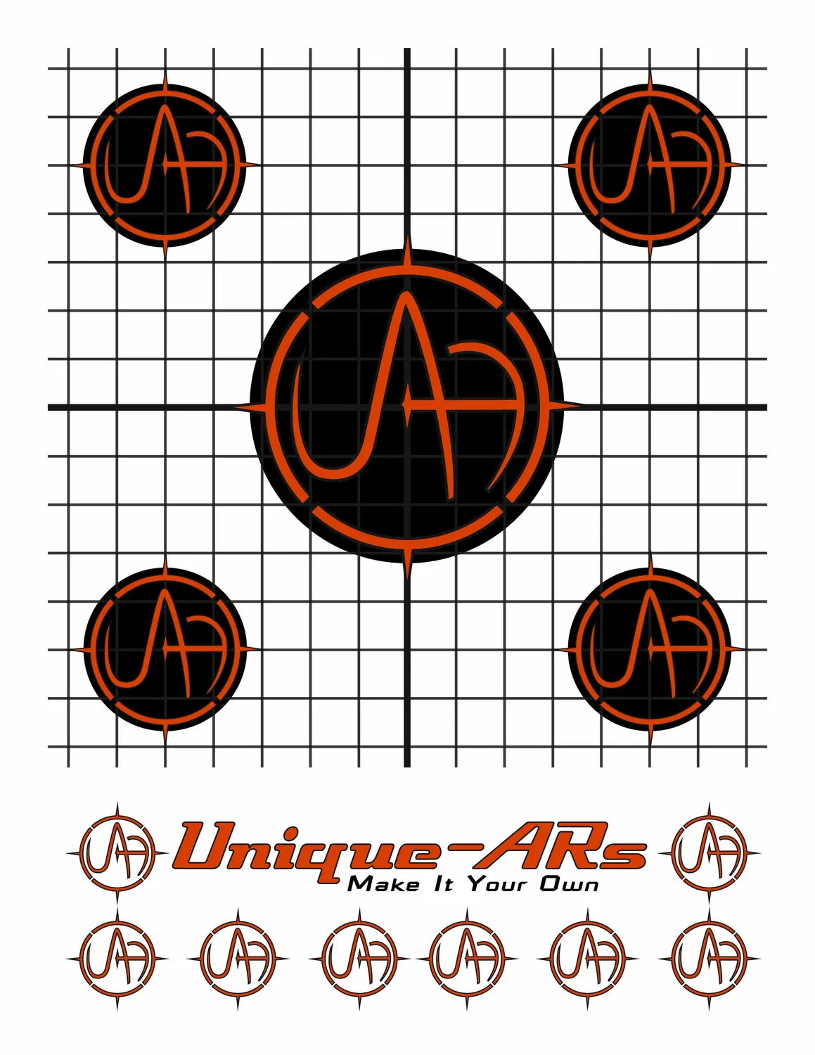 Unique Arms Unique-ARs skyteskiver utskrivbare