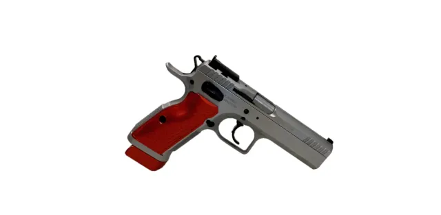 M-Arms 3D President pistolgrep Tanfoglio SF rød alu lang